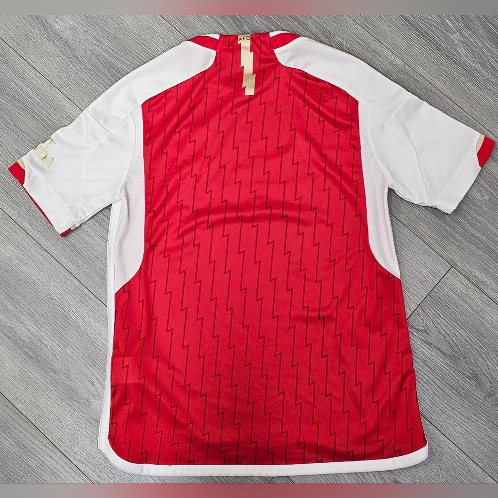 Adidas Arsenal FC Home Jersey 2023-24 Youth Size 13-14Y Red Gold Soccer Shirt - Picture 2 of 13